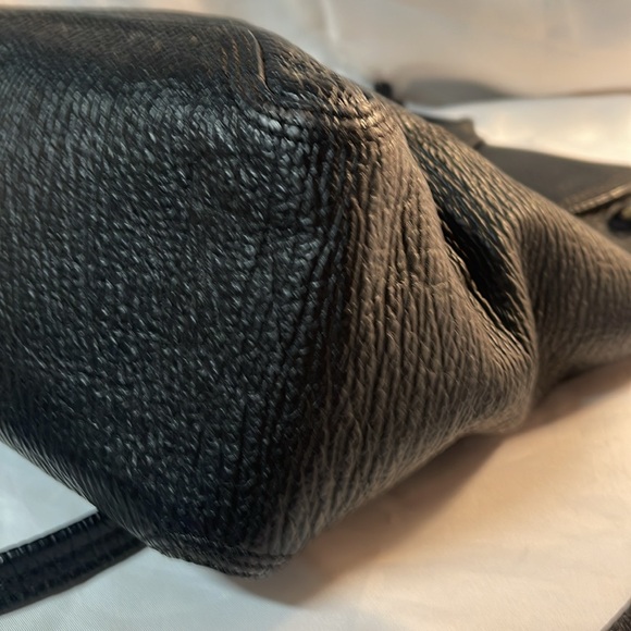 3.1 Phillip Lim Pashli Medium Satchel Black Leather Handbag Crossbdoy Bag ** - Picture 6 of 10